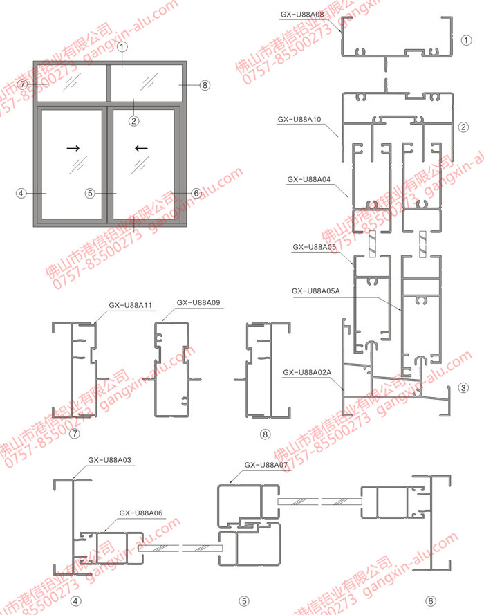 U88 Sash Window