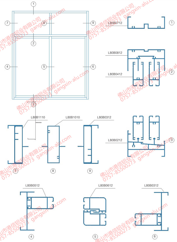 Series L80B Sash Window